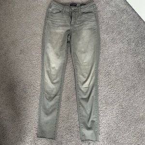 Gray curvy midrise jeans